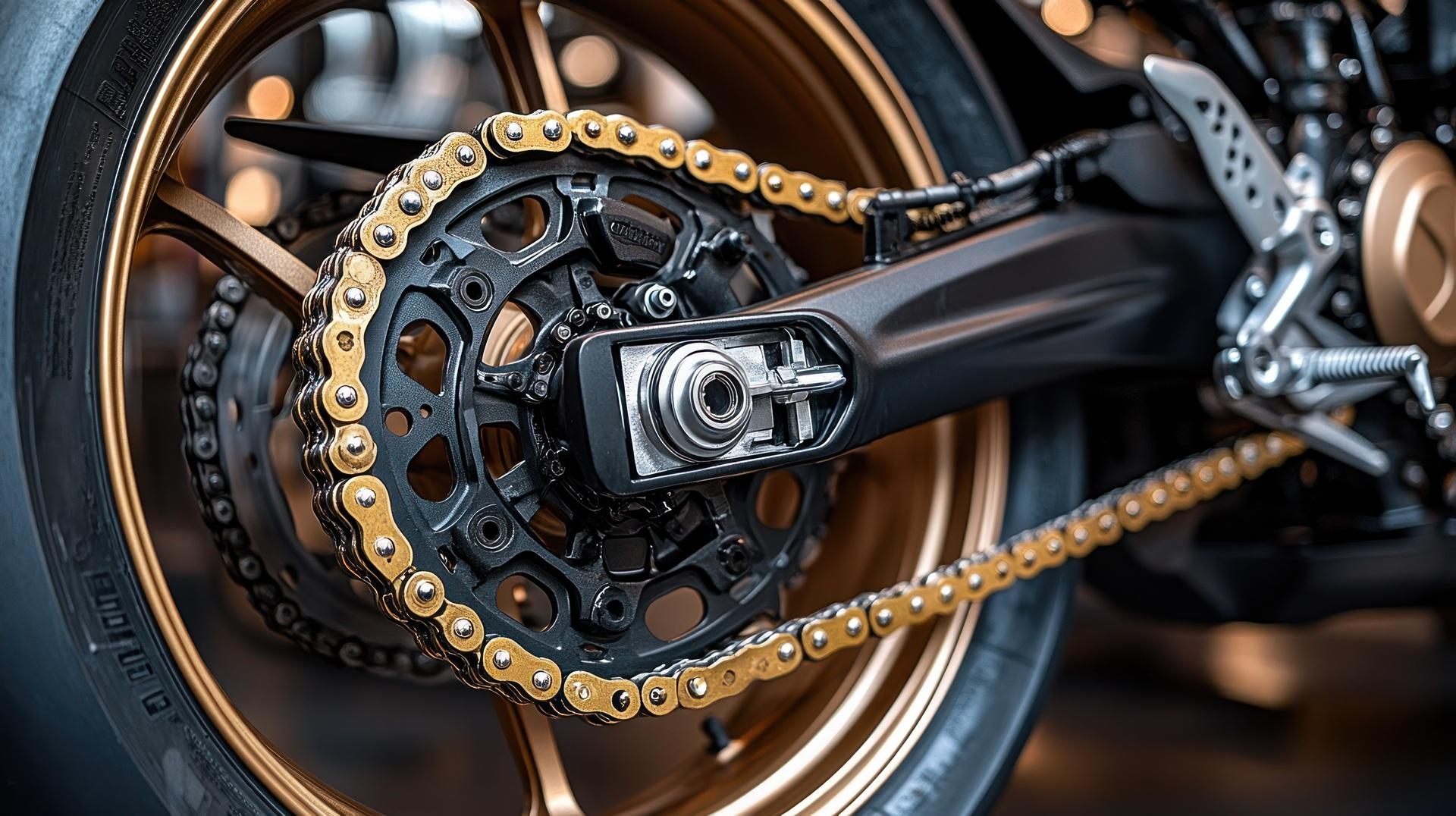 Detailaufnahme Kette und Antrieb Motorrad | BMW R 1300 GS
