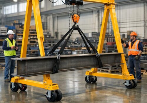 Mobile Hebetechnik im Einsatz: Lösungen für schwere Lasten ohne Hallenkran
